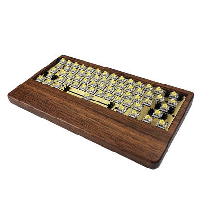 GK61 GK64 Wood Case And Wrist 2 In 1 Kit(RGB Hotswap PCB/Bluetooth Or Wired Programmable)