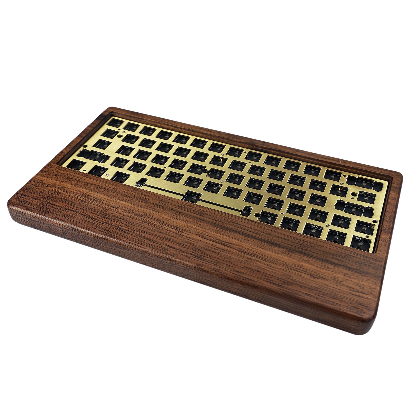 GK61 GK64 Wood Case And Wrist 2 In 1 Kit(RGB Hotswap PCB/Bluetooth Or Wired Programmable)