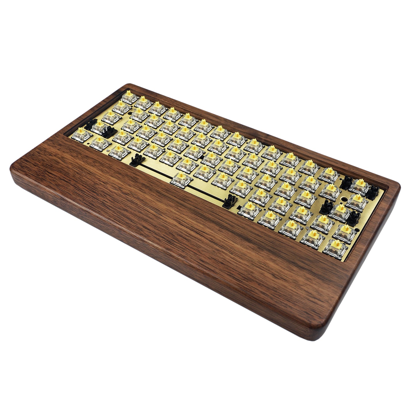 GK61 GK64 Wood Case And Wrist 2 In 1 Kit(RGB Hotswap PCB/Bluetooth Or Wired Programmable)