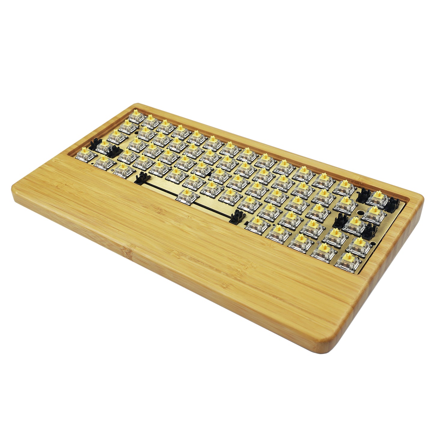 GK61 GK64 Wood Case And Wrist 2 In 1 Kit(RGB Hotswap PCB/Bluetooth Or Wired Programmable)