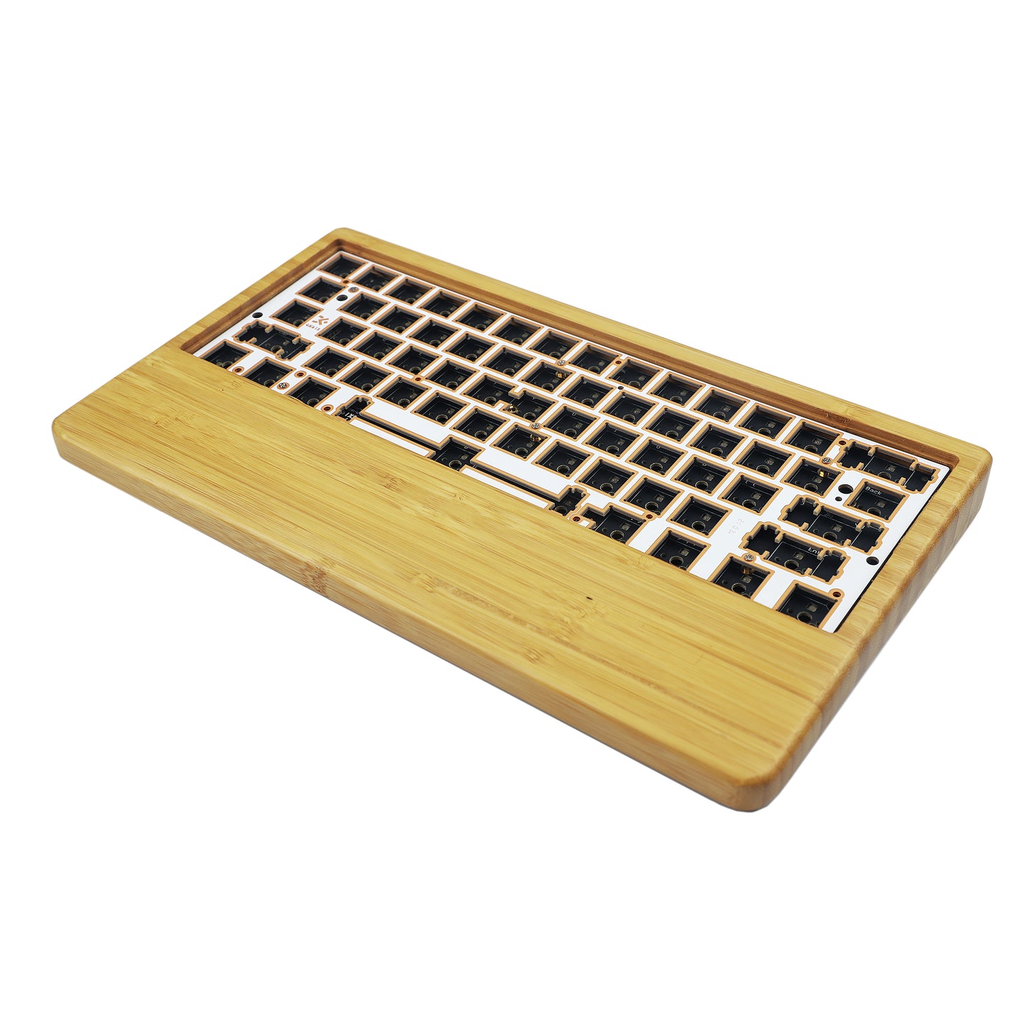 GK61 GK64 Wood Case And Wrist 2 In 1 Kit(RGB Hotswap PCB/Bluetooth Or Wired Programmable)