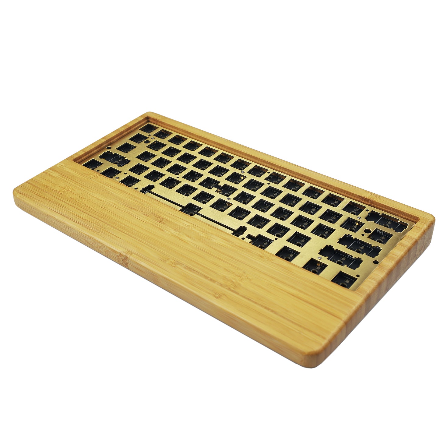 GK61 GK64 Wood Case And Wrist 2 In 1 Kit(RGB Hotswap PCB/Bluetooth Or Wired Programmable)