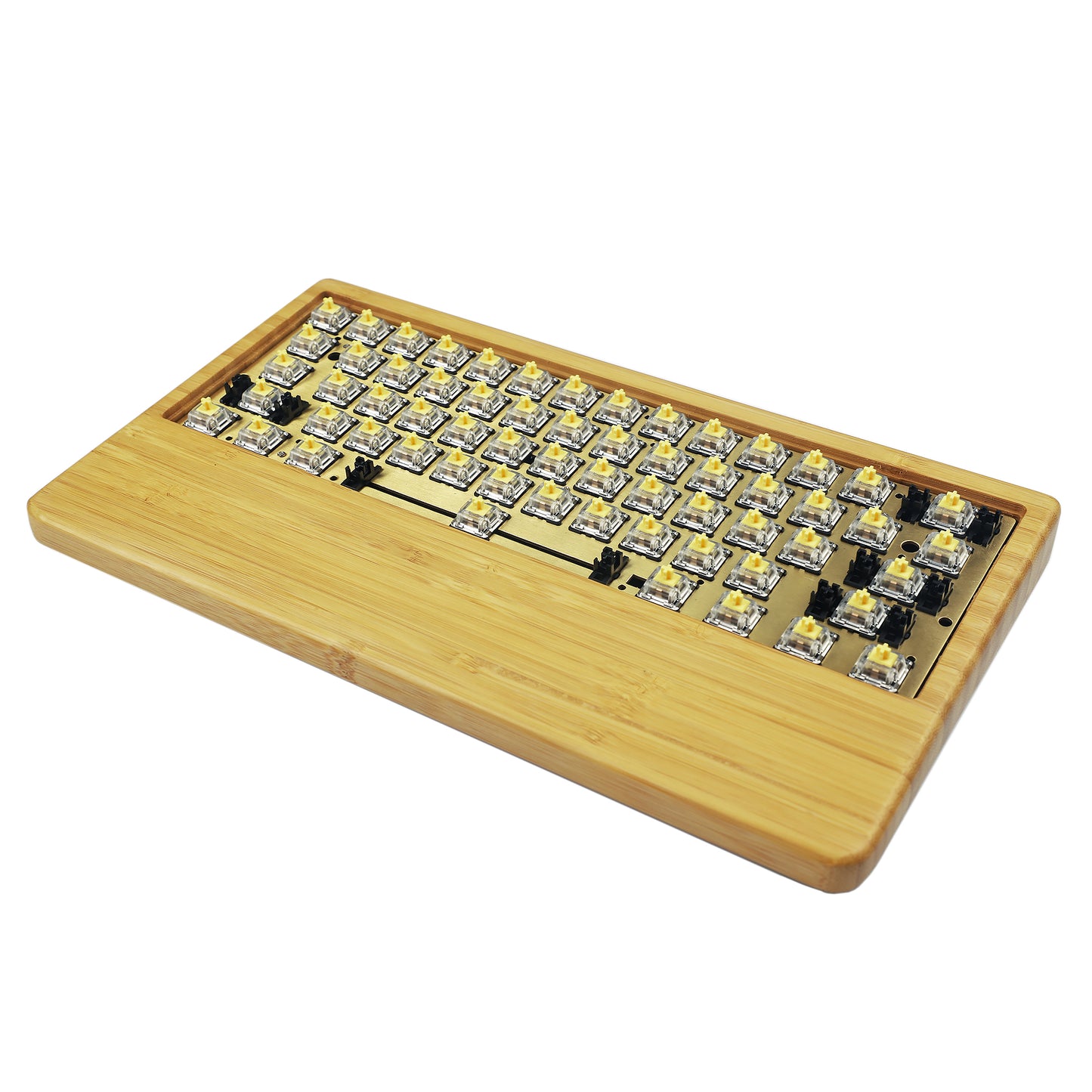 GK61 GK64 Wood Case And Wrist 2 In 1 Kit(RGB Hotswap PCB/Bluetooth Or Wired Programmable)