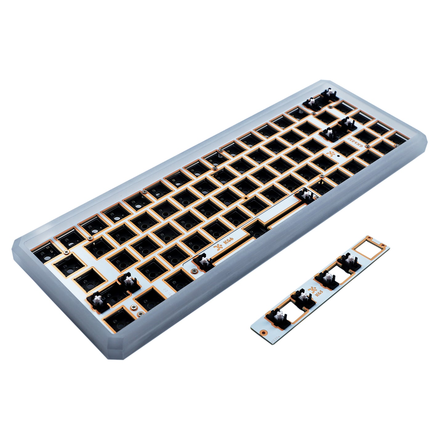 GK68 Aluminum/PC Case Kit(RGB Hotswap PCB/Bluetooth Or Wired Programmable)