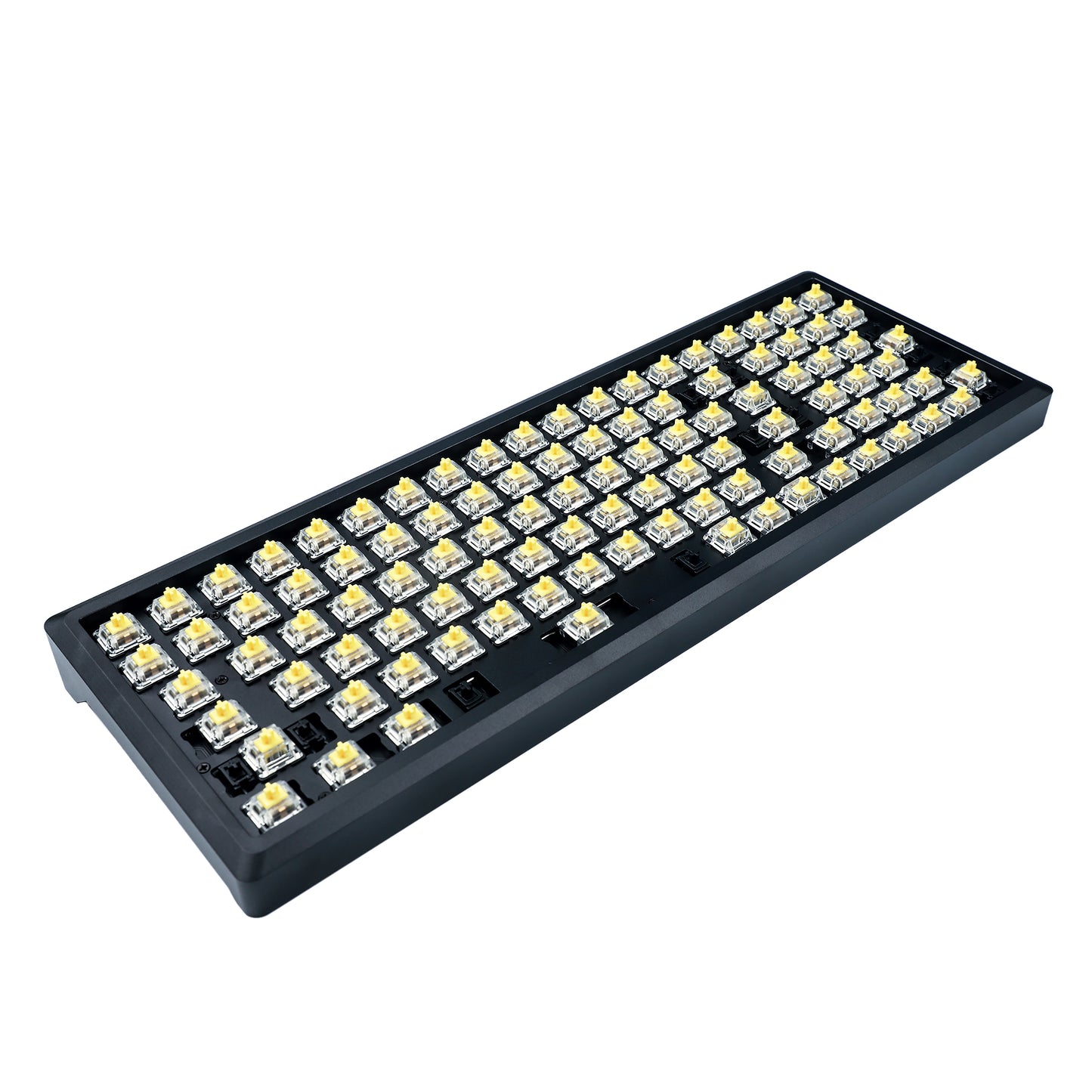 YMD-96 Melody 96 Kit 2(Top Aluminum Bottom Aluminum With Brass Weight/Standard ANSI ISO QMK Hotswap 96 Kit)