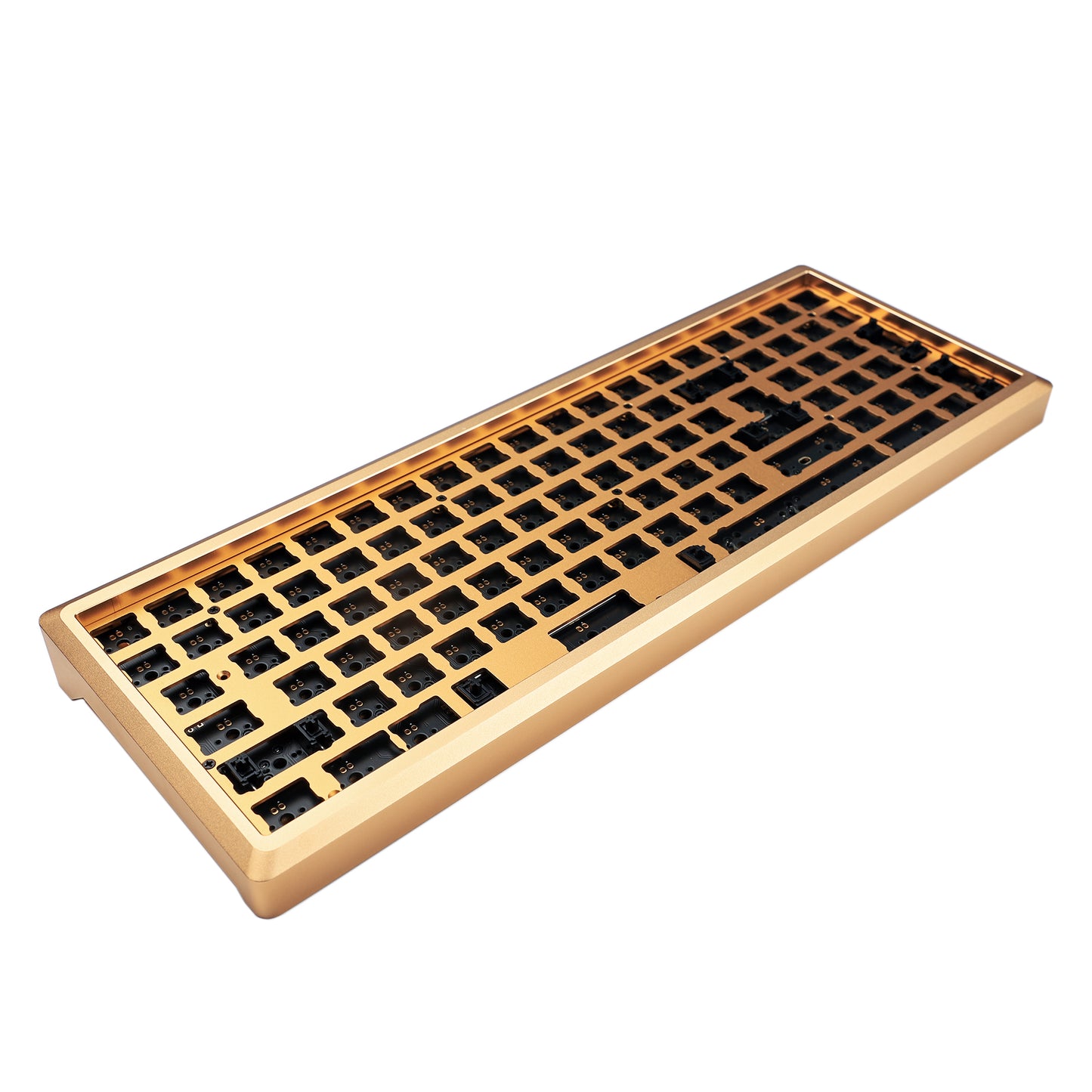 YMD-96 Melody 96 Kit 2(Top Aluminum Bottom Aluminum With Brass Weight/Standard ANSI ISO QMK Hotswap 96 Kit)