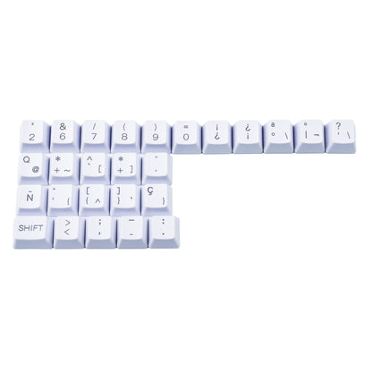 125 Laser-Etched YMD-White Or Customized Keycaps(UK Italian Spain De ISO/YMD96 KBD75 104 87 61 Using)