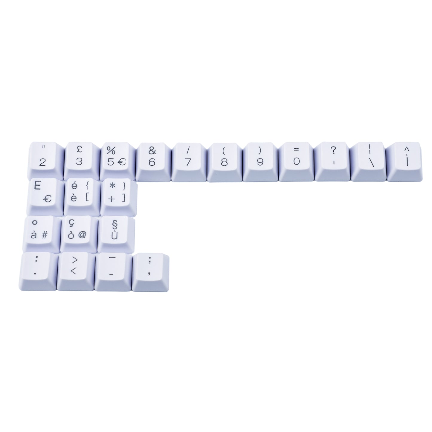 125 Laser-Etched YMD-White Or Customized Keycaps(UK Italian Spain De ISO/YMD96 KBD75 104 87 61 Using)