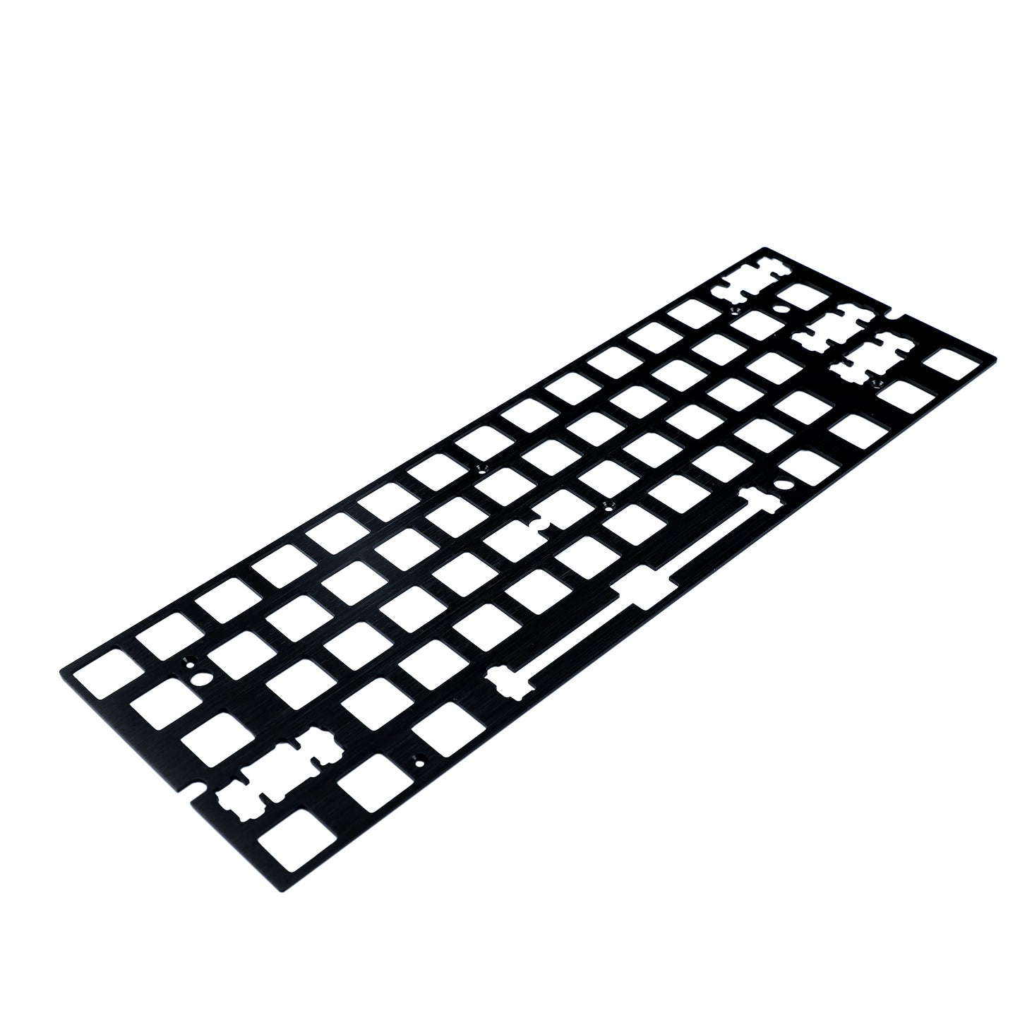 GK61 Aluminum / Steel / Brass Plate And Stabilizers(GH60 PCB GK61 Hot Swap PCB Using/Plate Mounted)