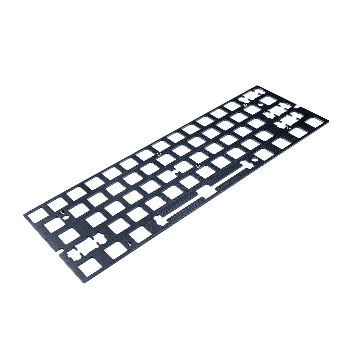 GK61 Aluminum / Steel / Brass Plate And Stabilizers(GH60 PCB GK61 Hot Swap PCB Using/Plate Mounted)