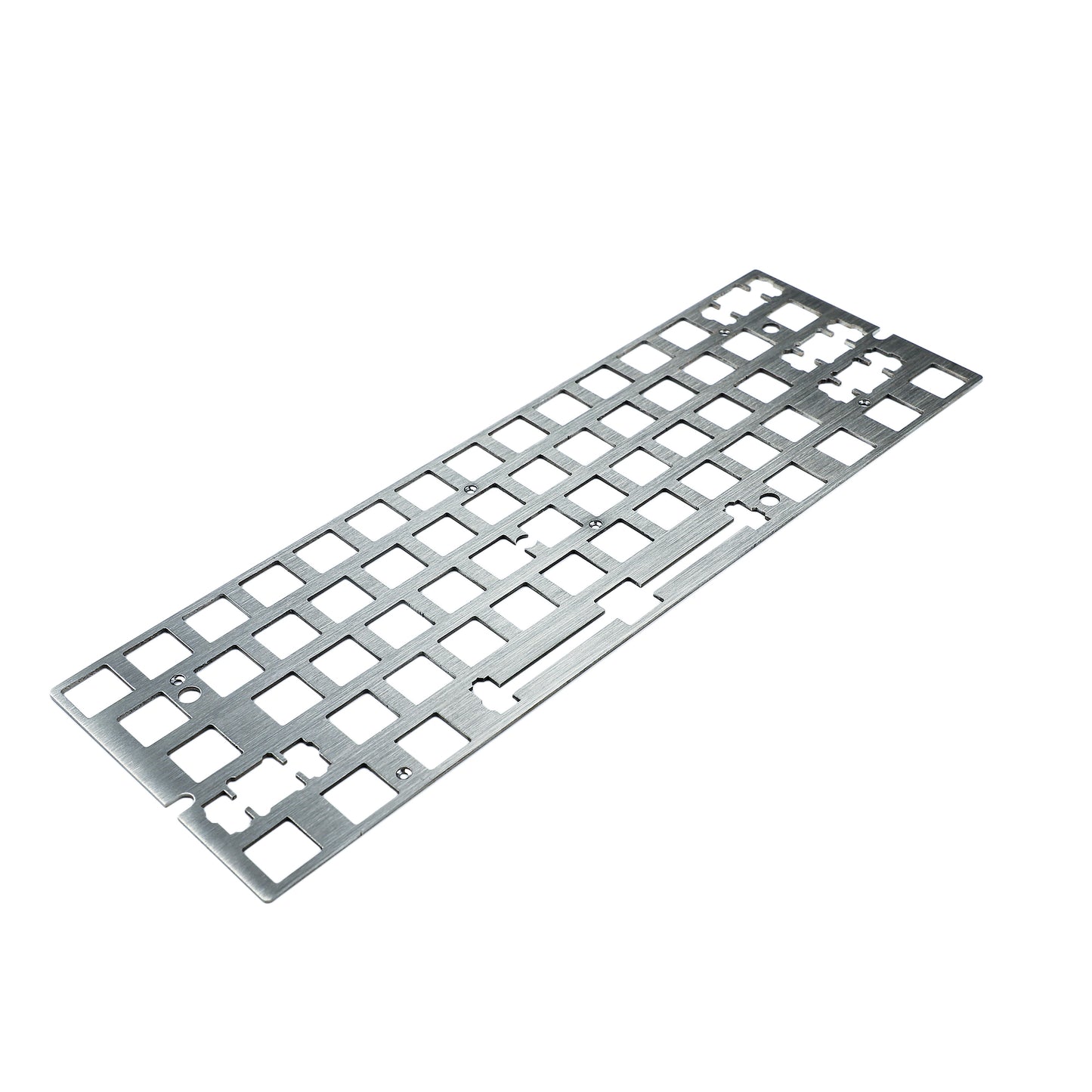 GK61 Aluminum / Steel / Brass Plate And Stabilizers(GH60 PCB GK61 Hot Swap PCB Using/Plate Mounted)