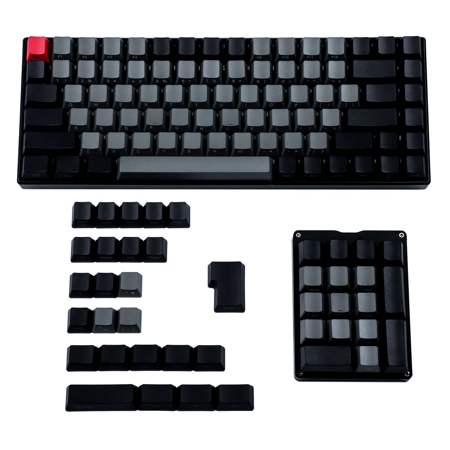 YMDK 125 Laser-Etched Custom Keycaps(OEM Profile PBT 1.5mm Thickness/Filco YMD96 RS96 YMD75 KBD75 FC980M VEA 75% Using)