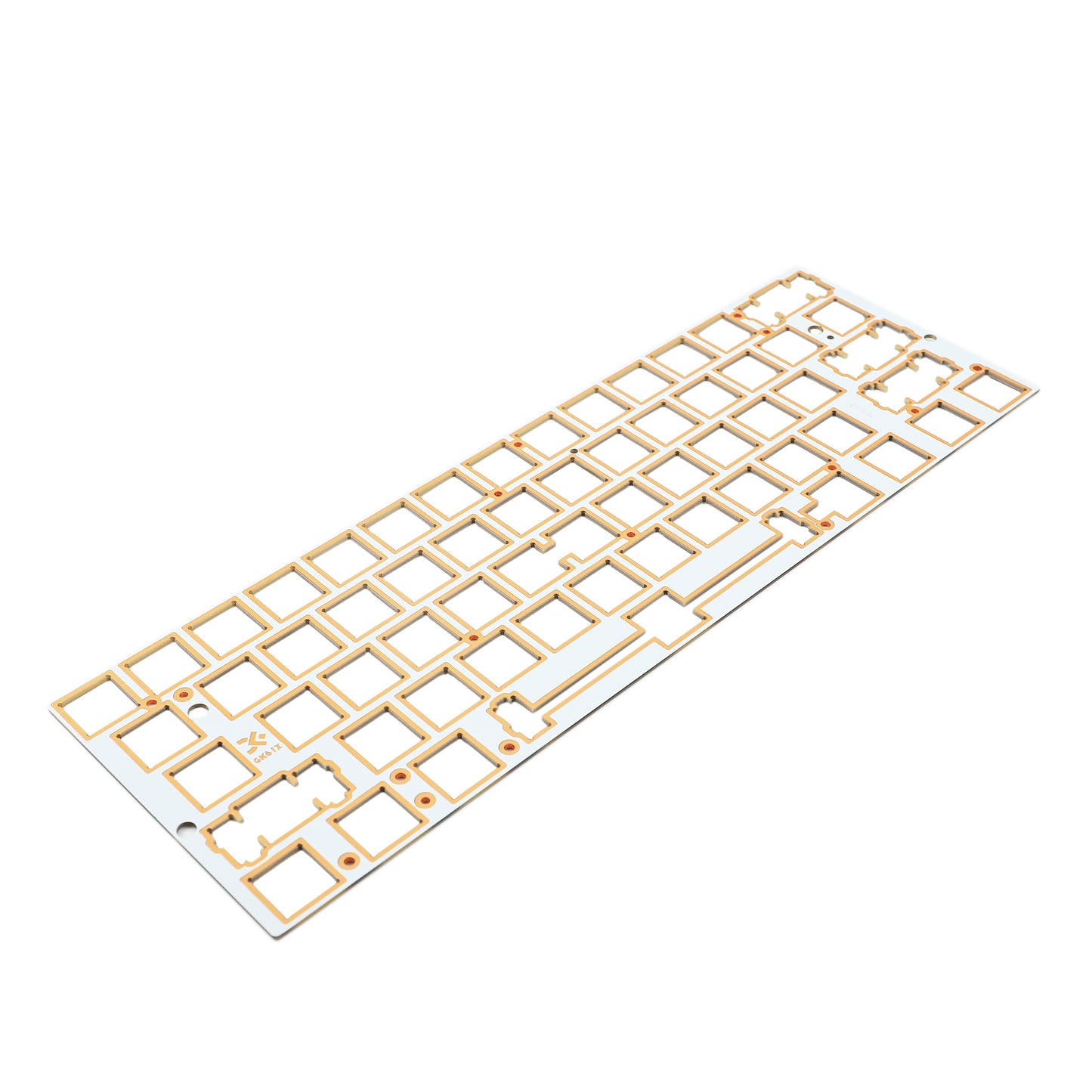 GK61 Aluminum / Steel / Brass Plate And Stabilizers(GH60 PCB GK61 Hot Swap PCB Using/Plate Mounted)