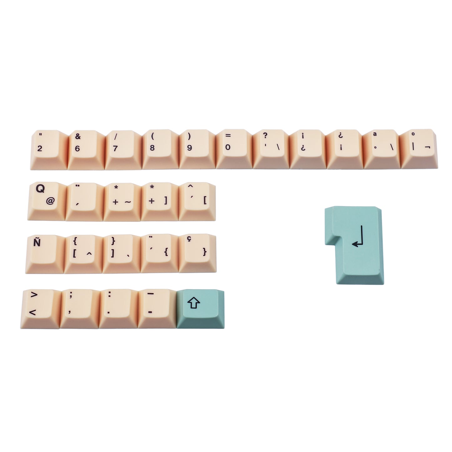 Hami Melon Keycaps(Dye Sub Cherry Profile PBT 1.5mm Thickness/ UK Italian French De Spain ISO)