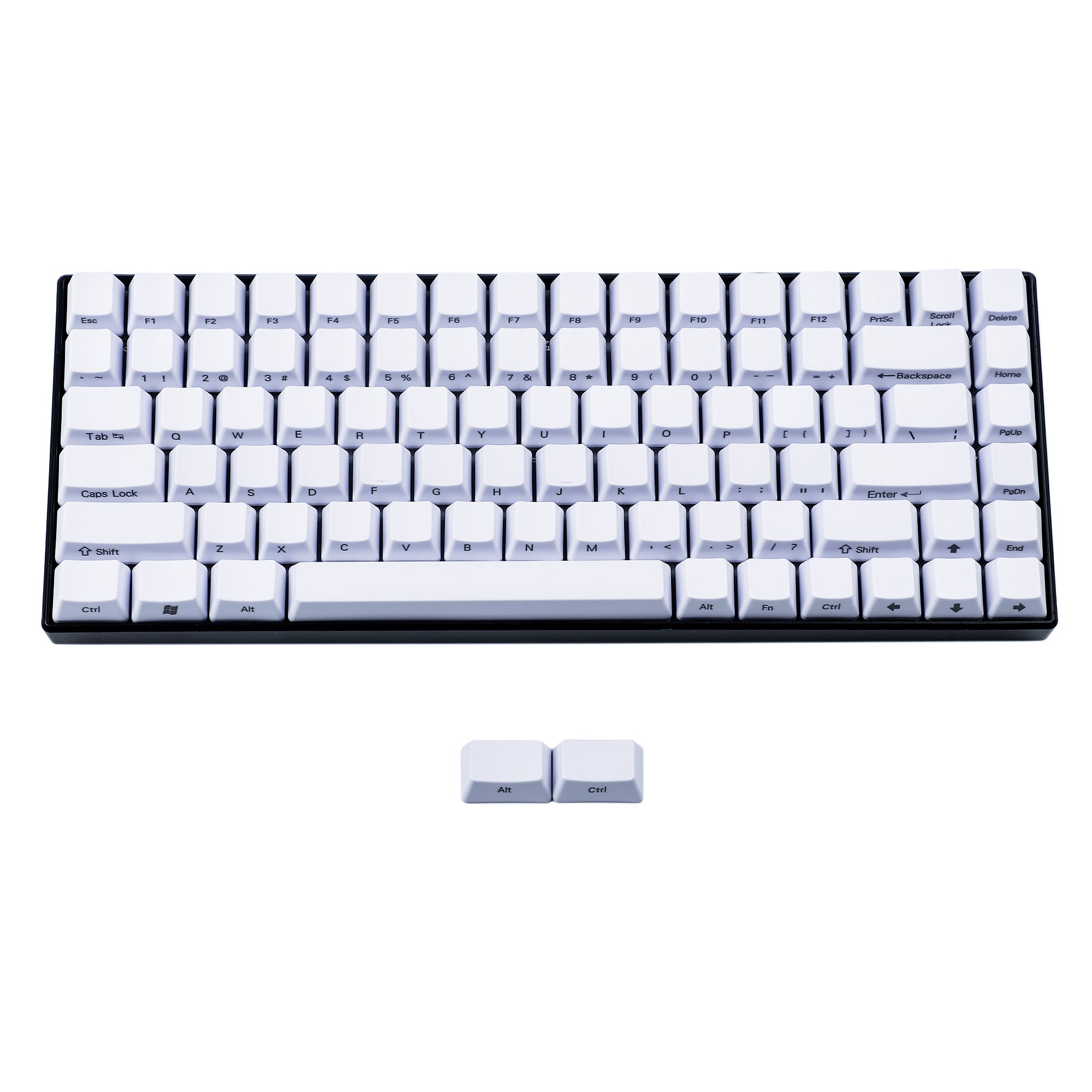 86 Laser-Engraved Side Printed Keycaps(OEM Profile PBT 1.5mm Thickness ...