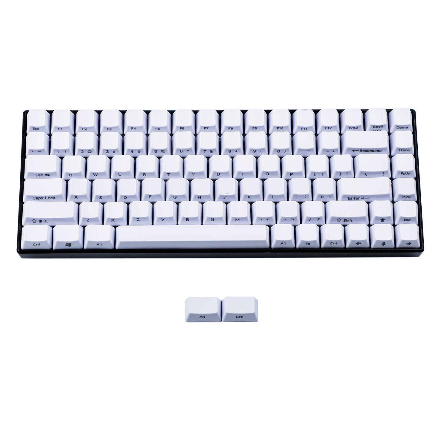 86 Laser-Engraved Side Printed Keycaps(OEM Profile PBT 1.5mm Thickness/Keycool EEPW84 YMD75 KBD75 Using)
