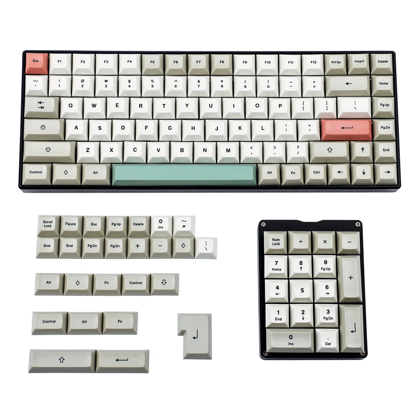 9009 Retro 143 Or 125 Keys Keycaps(DSA Profile De UK Spain Italian French ISO/Filco Ducky 104 TKL 61 KBD75 Kira96 YMD96 XD64 Tada68 Using)