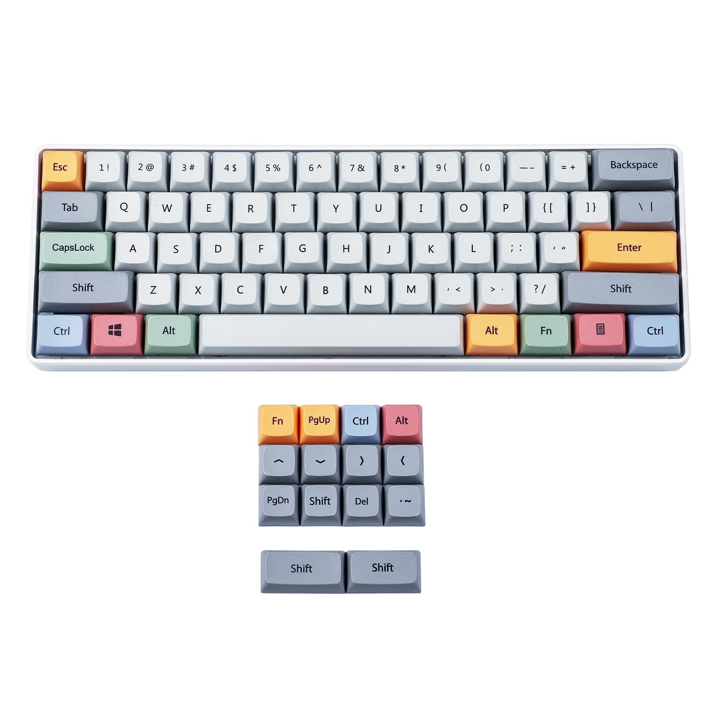 74 Customized GodSpeed Keycaps(Dye Sub XDA Profile PBT/61 64 68 Using)