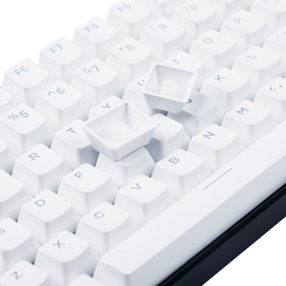 122 White Backlit Keycaps(Double Shot OEM Profile/104 87 84 68 Using)