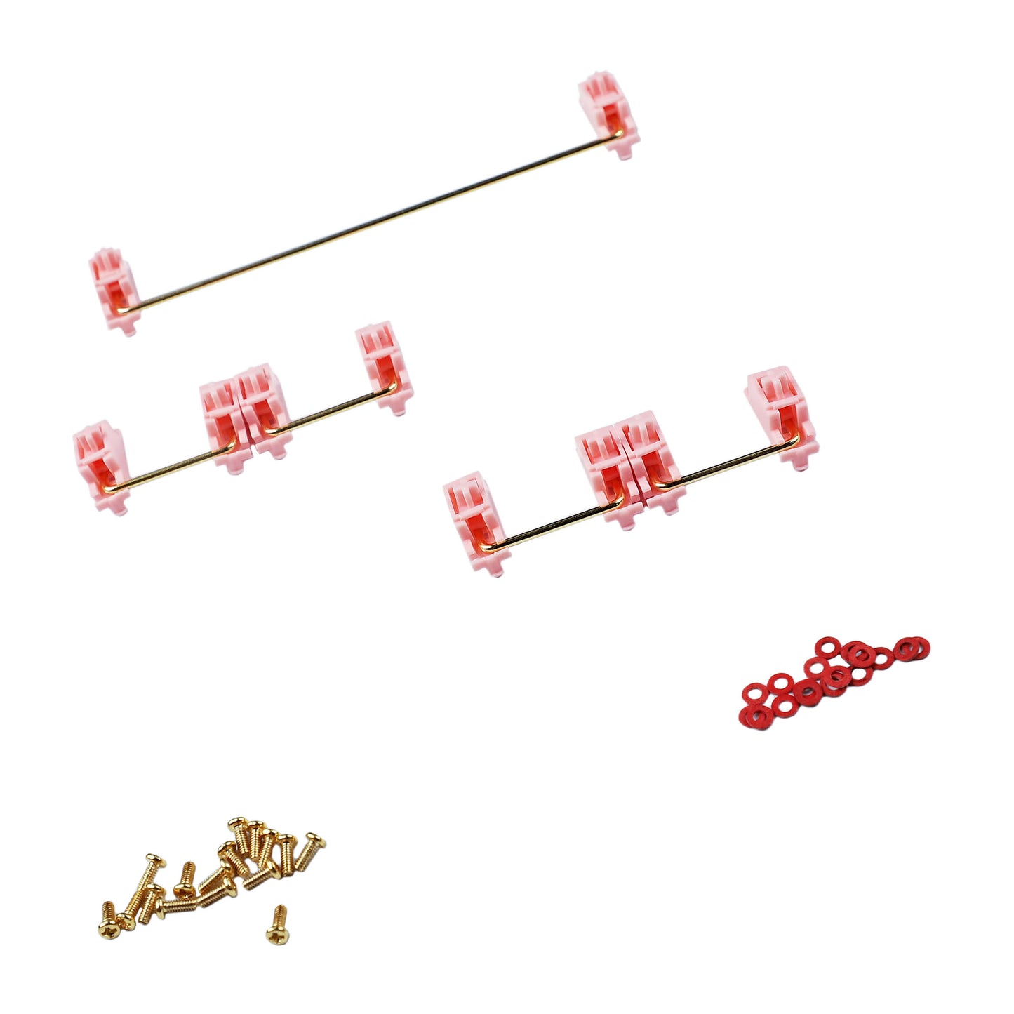GKS PCB Mounted Screw-in Stabilizers(Pink Or Blue And Gold Plate/Modifying Keys)