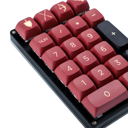 135 Red Samurai Keycaps(Dye Sub ZDA Profile/104 87 GK61 96 84 GK64 68 Using)
