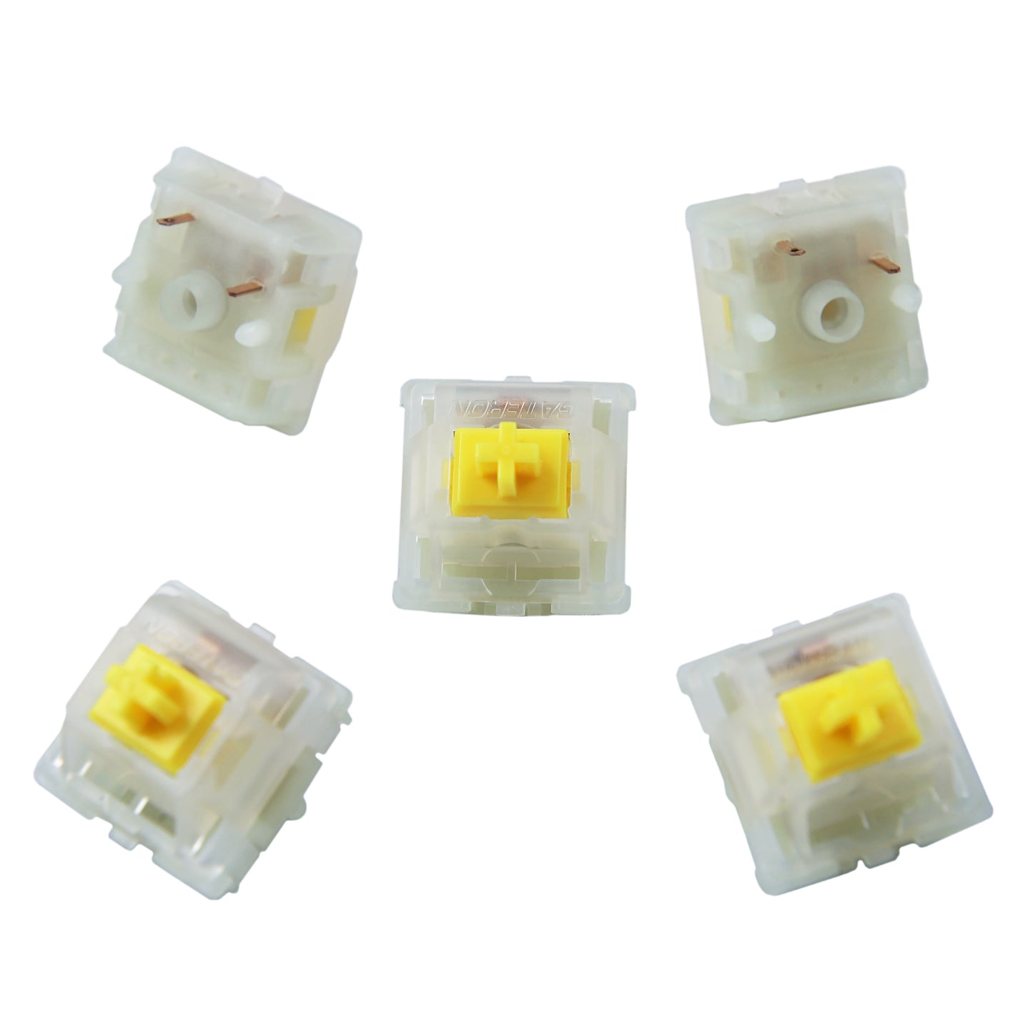 Gateron CAP V2 Milky Yellow Switches(Linear 5 Pin 63g)