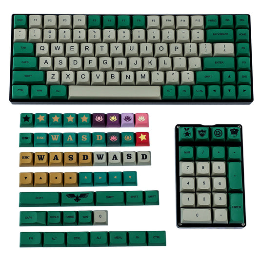 157 Sortie Keycaps(Dye Sub ZDA Profile/104 87 GK61 96 84 GK64 68 Using)