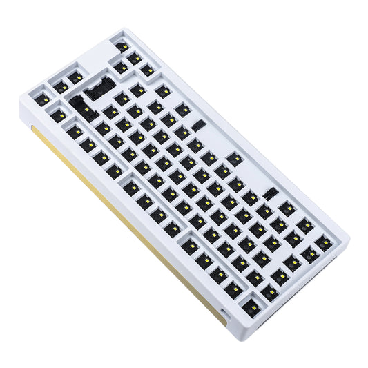 ID80 V2 Aluminum And Acrylic Bottom With Brass Weight Kit(ISO QMK VIA Hotswap Supported/Powder Coat)