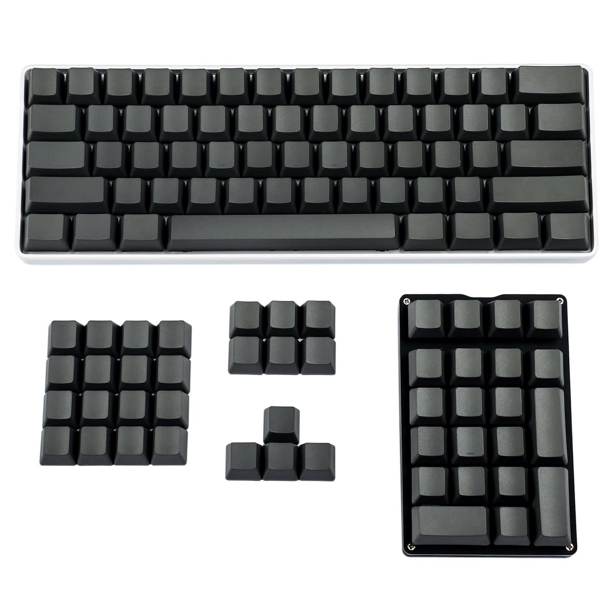 108 White/Black/Dark Gray Blank Keycaps(OEM Profile PBT 1.5mm Thickness)