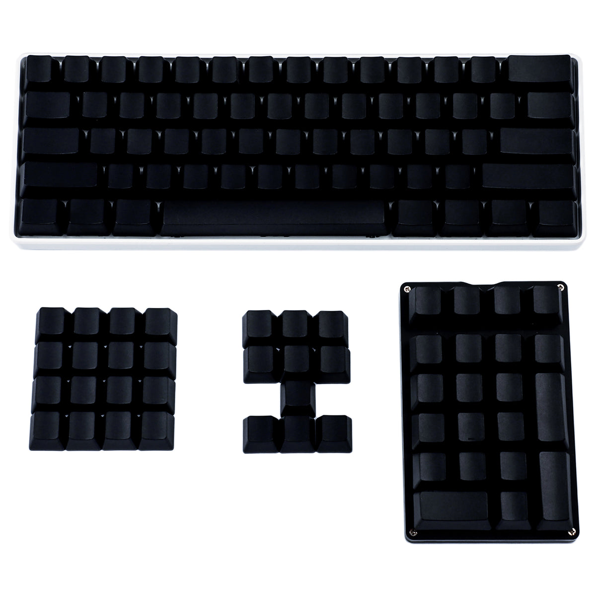 108 White/Black/Dark Gray Blank Keycaps(OEM Profile PBT 1.5mm Thickness)
