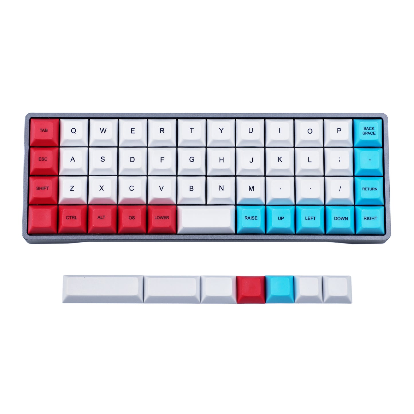 58 Mixed Colors Keycaps(Dye Sub DSA Profile 1.4mm Thickness PBT/AMJ40 Niu40 YMD-40% Using)