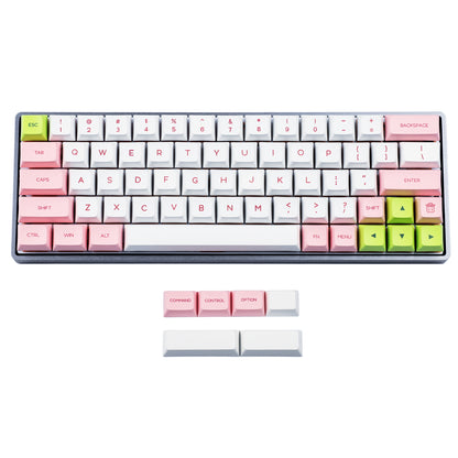 70 Pink White Or Gray White Keycaps(Dye Sub Kit1 Profile PBT 1.4mm Thickness/GK64 GK64x GK64xs DZ60 Using)