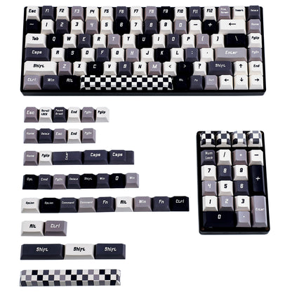 144 Chess Board Keycaps(Dye Sub Cherry Profile 1.5mm/ANSI104 TKL GK61 96 75 GMMK Using)