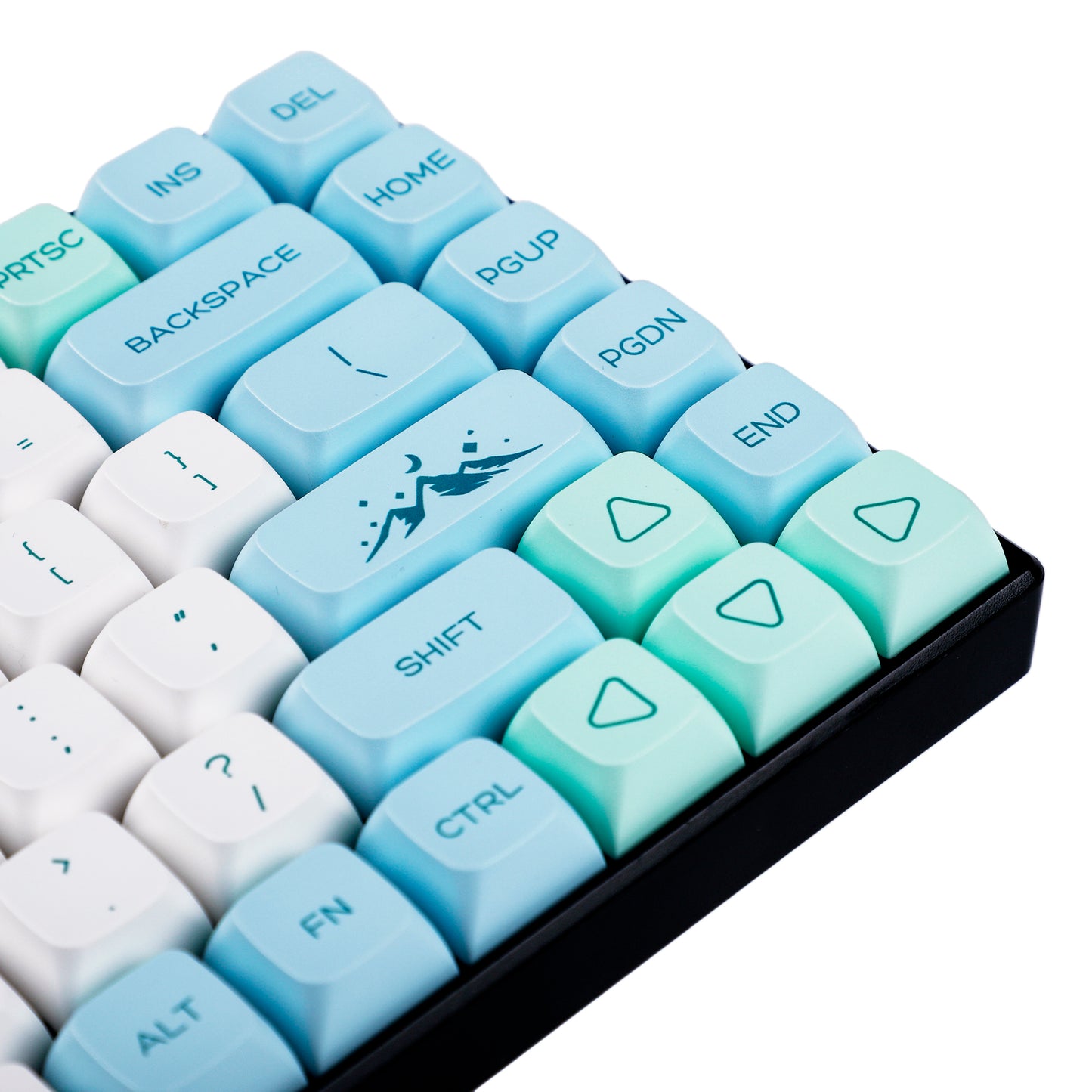 132 Snowman Keycaps(Dye Sub ZDA Profile 1.55mm/104 87 61 Melody 96 KBD75 ID80 GK64 68 Using)