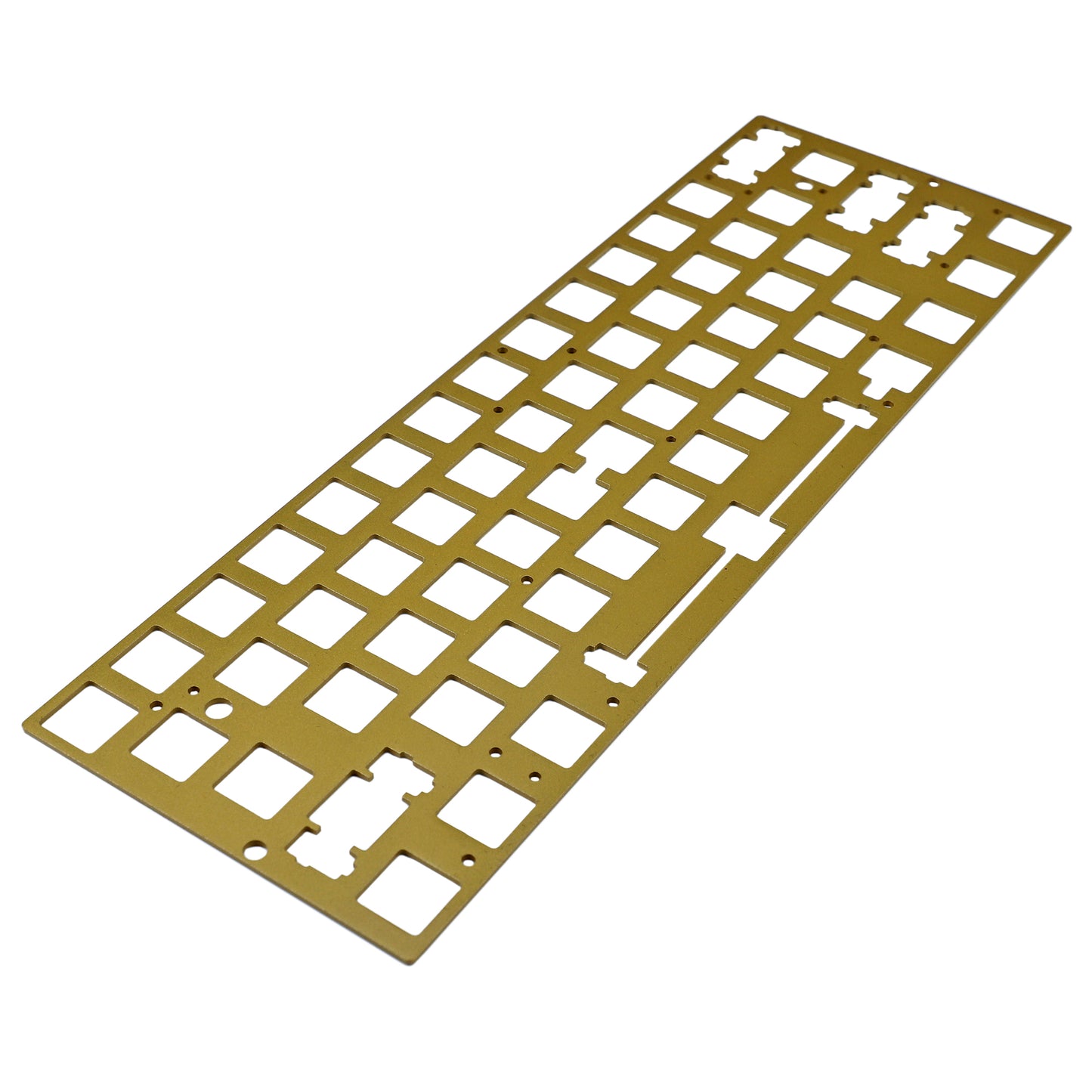 GK61 Aluminum / Steel / Brass Plate And Stabilizers(GH60 PCB GK61 Hot Swap PCB Using/Plate Mounted)